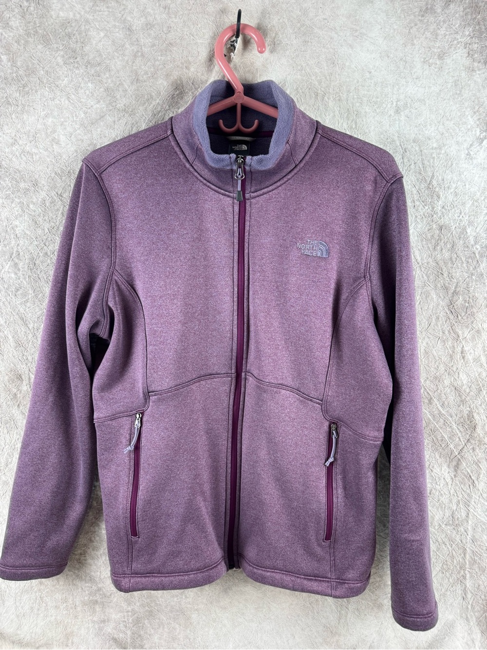 The North Face Women's Mauve Full-Zip Utility Fleece Jacket XL Back to School